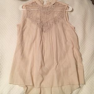 RUBBISH high neck lace top